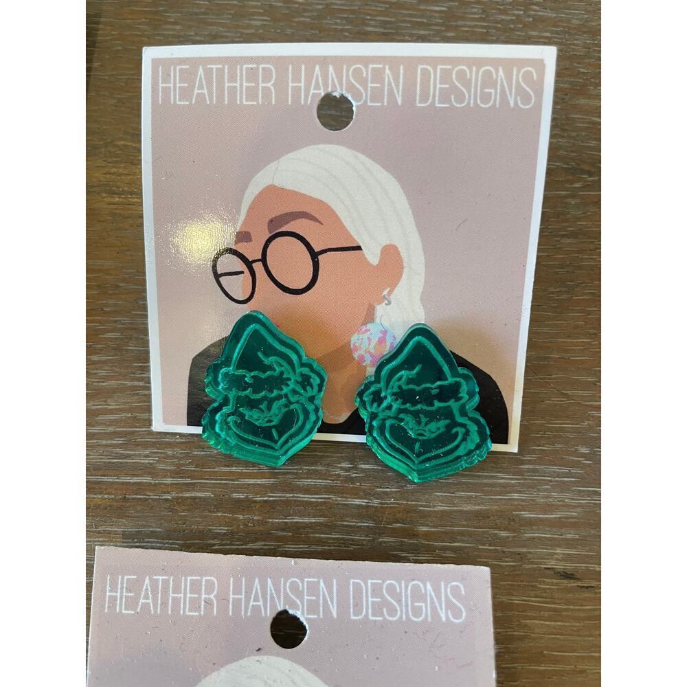HEATHER HANSON Designs Handmade Lot of 4 pair Earrings NEW - Picture 3 of 5